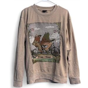 Frog and Toad Tapestry Beige Sweatshirt